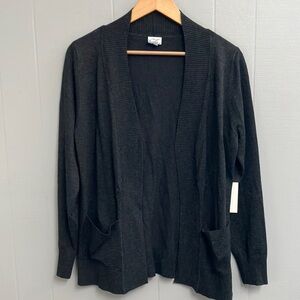 NWT Gray Open Front Cardigan Sweater XL